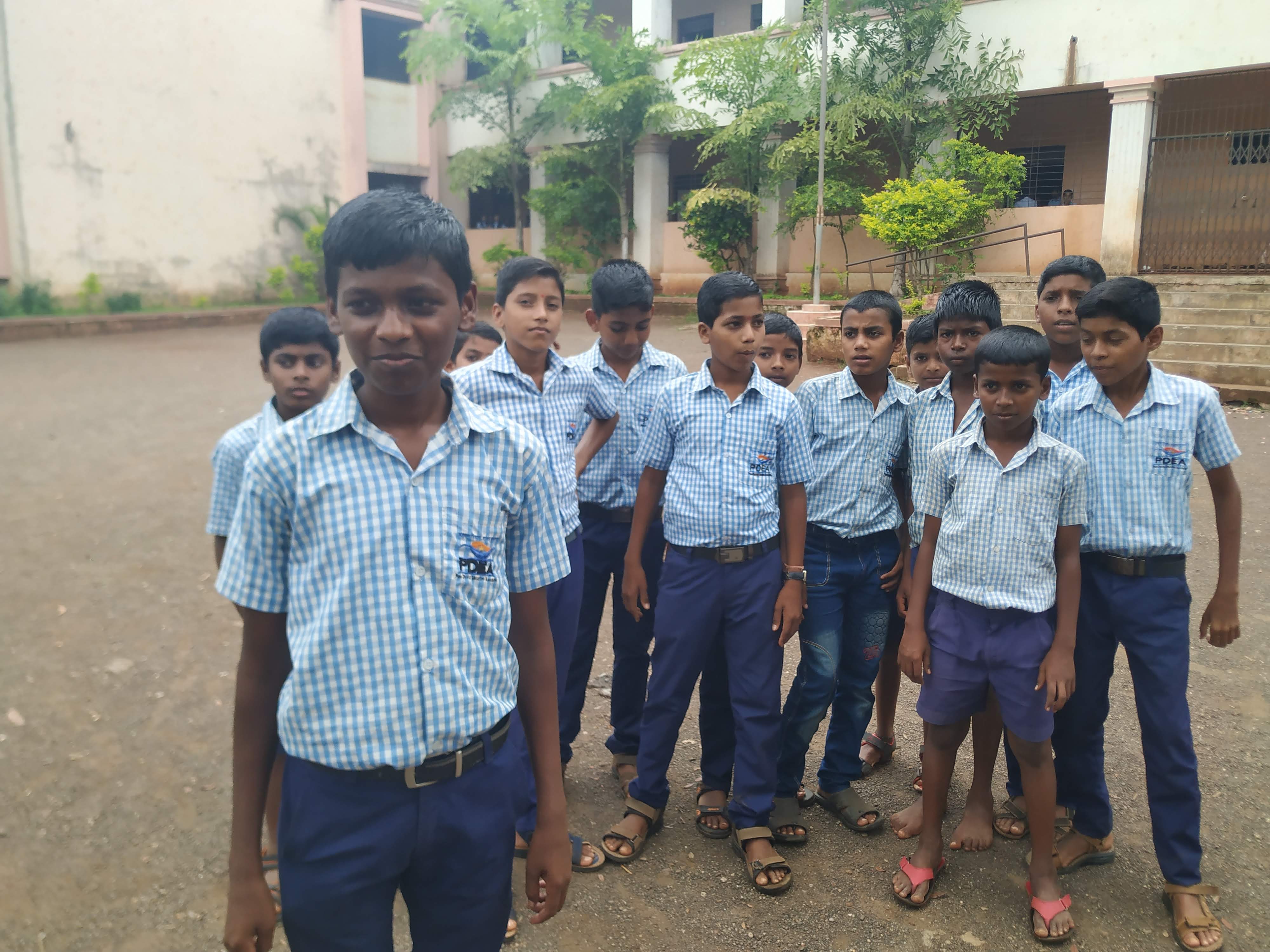 Image2 Ananta with his classmates at school..jpg